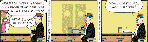 The Born Loser on Monday January 12, 2015 Comic Strip
