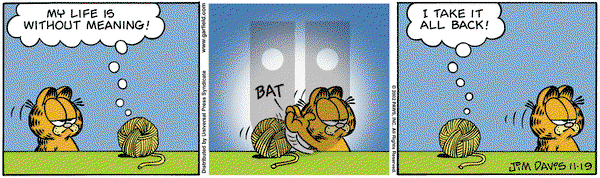 Garfield on Tuesday November 19, 2002 Comic Strip