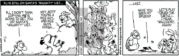 Over the Hedge on Thursday April 10, 2003 Comic Strip