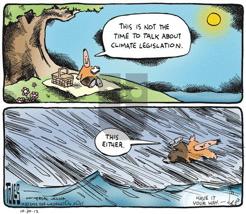 Tom Toles on Tuesday October 30, 2012 Comic Strip