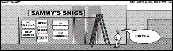 F Minus on Wednesday August 23, 2006 Comic Strip