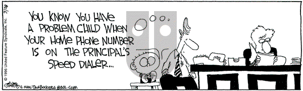 The Buckets on Thursday March 28, 1996 Comic Strip