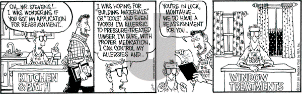 Monty on Monday April 9, 2001 Comic Strip