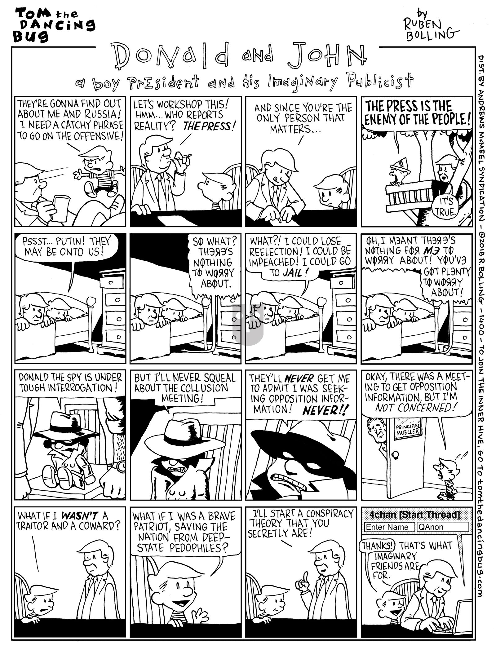 Tom the Dancing Bug - Monday August 6, 2018 Comic Strip
