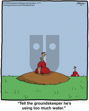 In the Bleachers on Saturday April 11, 2020 Comic Strip