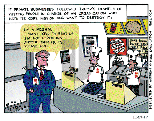 Ted Rall on Monday November 27, 2017 Comic Strip