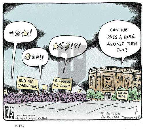 Tom Toles on Thursday February 23, 2012 Comic Strip