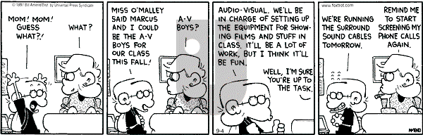 FoxTrot on Monday September 4, 2000 Comic Strip