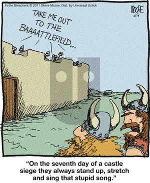 In the Bleachers on Saturday June 18, 2011 Comic Strip