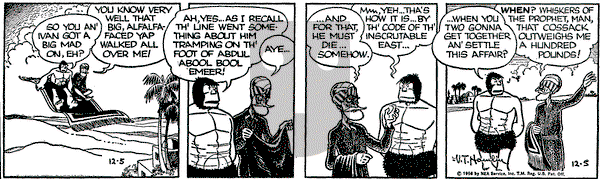 Alley Oop on Wednesday December 5, 1956 Comic Strip