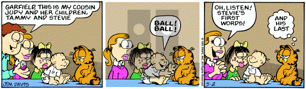 Garfield on Thursday May 2, 1985 Comic Strip