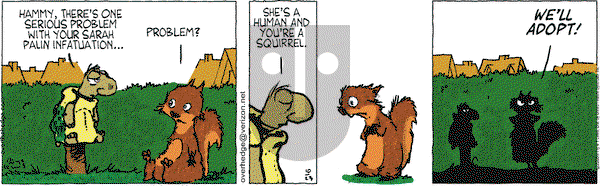 Over the Hedge on Thursday October 23, 2008 Comic Strip