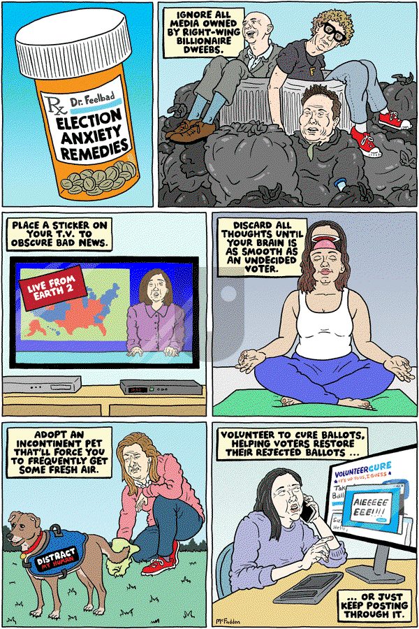 Brian McFadden on Monday November 4, 2024 Comic Strip