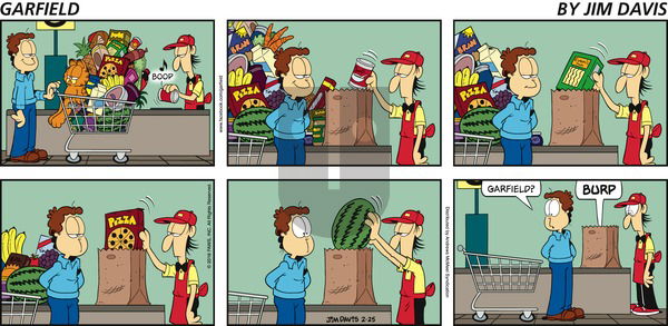 Garfield on Sunday February 25, 2018 Comic Strip