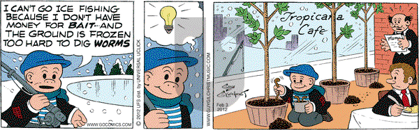 Nancy on Friday February 3, 2012 Comic Strip