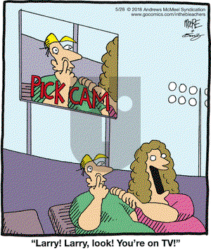 In the Bleachers - Monday May 28, 2018 Comic Strip