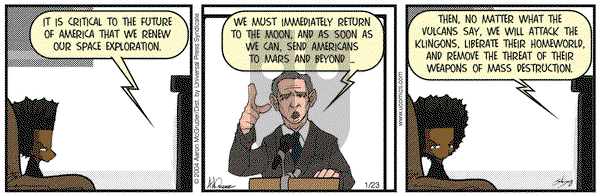 The Boondocks - Friday January 23, 2004 Comic Strip