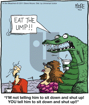In the Bleachers - Saturday July 23, 2011 Comic Strip