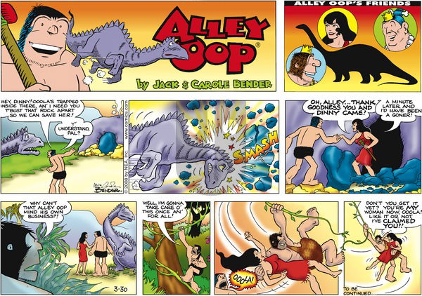 Alley Oop on Sunday March 30, 2008 Comic Strip