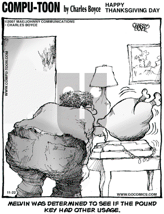 Compu-toon on Thursday November 22, 2007 Comic Strip