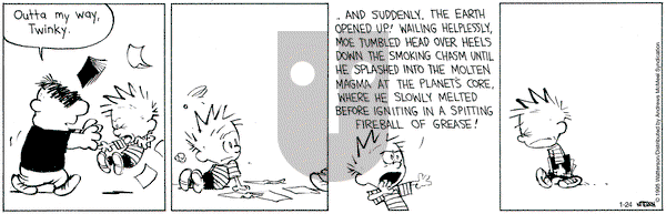 Calvin and Hobbes - Friday January 24, 2025 Comic Strip