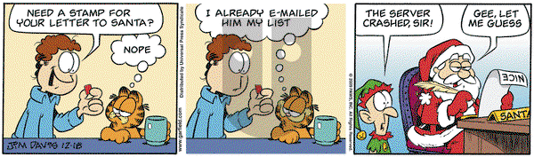 Garfield on Friday December 18, 2009 Comic Strip