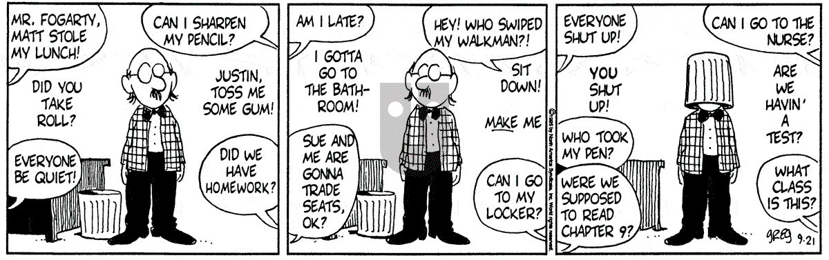 Luann - Thursday September 21, 1995 Comic Strip