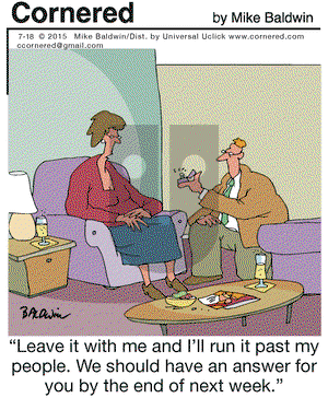 Cornered on Saturday July 18, 2015 Comic Strip