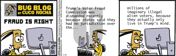 La Cucaracha on Thursday January 18, 2018 Comic Strip