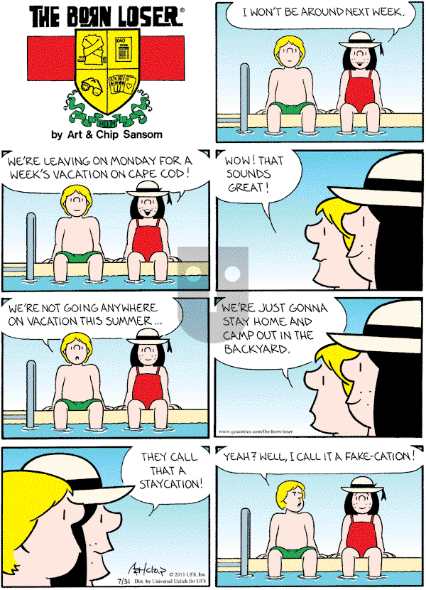 The Born Loser on Sunday July 31, 2011 Comic Strip