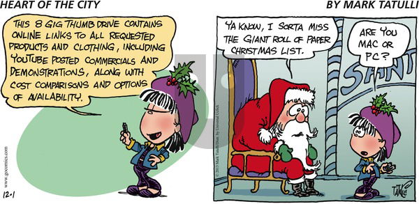 Heart of the City on Sunday December 1, 2013 Comic Strip