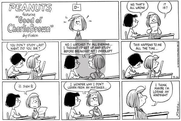 Peanuts on Sunday September 26, 1982 Comic Strip