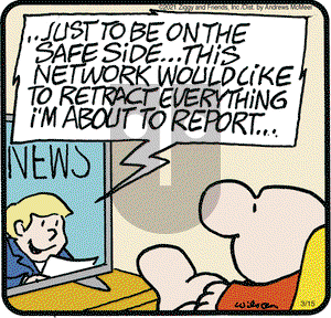 Ziggy on Monday March 15, 2021 Comic Strip
