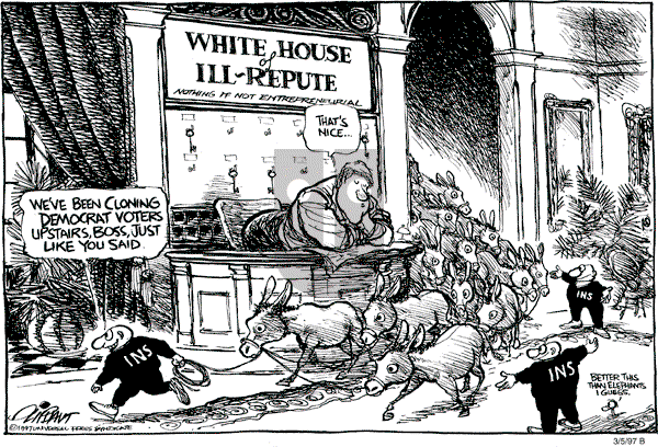 Pat Oliphant on Thursday March 6, 1997 Comic Strip