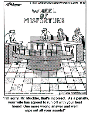 Close to Home on Wednesday February 16, 2000 Comic Strip