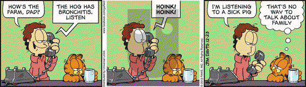 Garfield on Monday December 23, 2013 Comic Strip