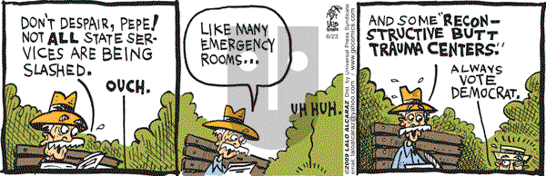 La Cucaracha on Tuesday June 23, 2009 Comic Strip