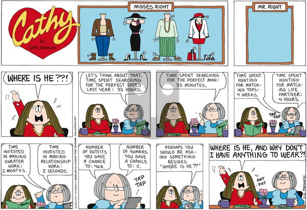 Cathy Classics on Sunday March 10, 2013 Comic Strip