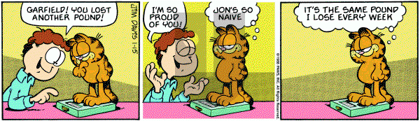 Garfield on Friday January 15, 1988 Comic Strip