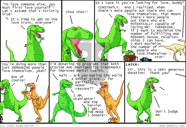 Dinosaur Comics on Monday April 7, 2025 Comic Strip