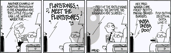 FoxTrot - Thursday August 31, 1989 Comic Strip