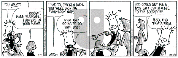 Frazz on Friday February 15, 2002 Comic Strip