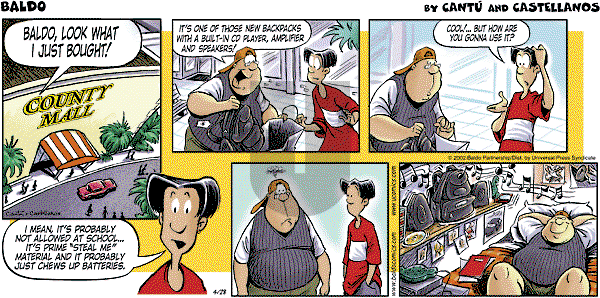 Baldo - Sunday April 28, 2002 Comic Strip