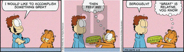 Garfield on Monday June 8, 2020 Comic Strip
