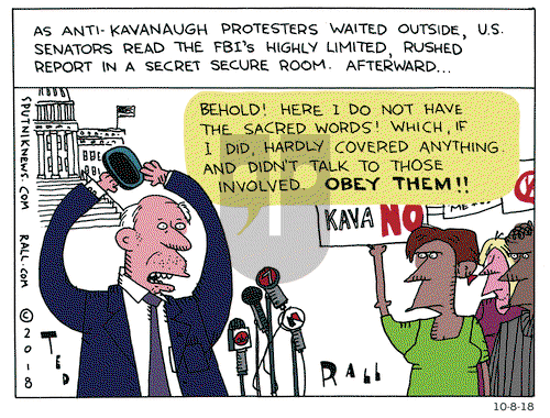 Ted Rall on Monday October 8, 2018 Comic Strip