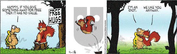 Over the Hedge on Thursday April 18, 2019 Comic Strip