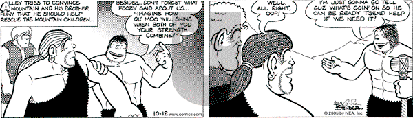 Alley Oop on Wednesday October 12, 2005 Comic Strip