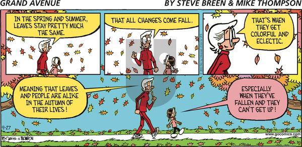 Grand Avenue on Sunday September 27, 2015 Comic Strip