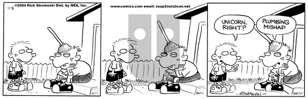 Soup to Nutz - Old on Thursday February 10, 2005 Comic Strip