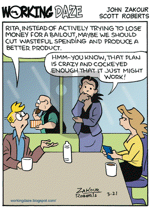 Working Daze - Saturday March 21, 2009 Comic Strip
